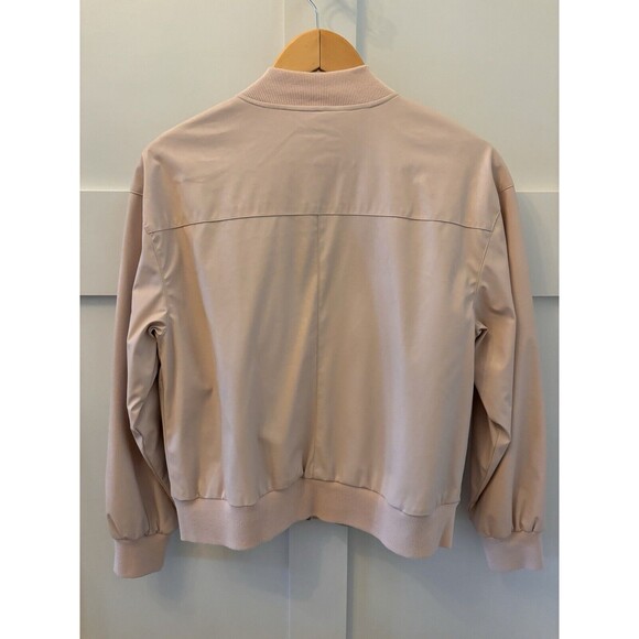 Who What Wear Women's Faux Leather Bomber Jacket, Pink, Size Small $50 - Picture 7 of 7
